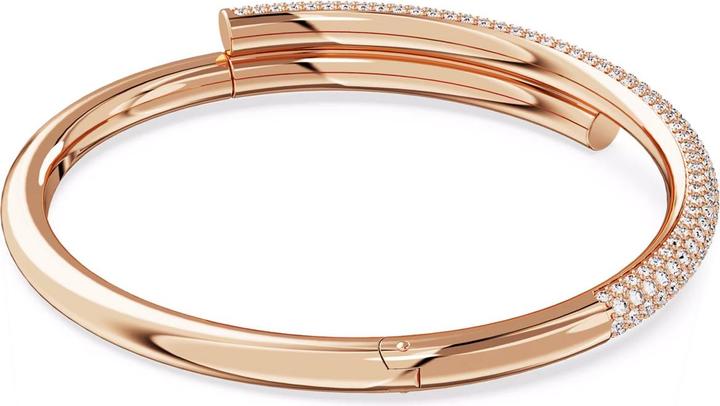 Actual product image Swarovski Dextera Bangle Magnetic Clasp White Rose Gold (18.50 cm, Swarovski Metal)