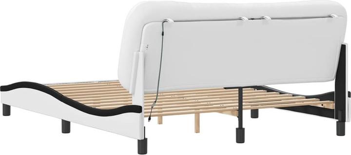 Produktbild VidaXL Bettgestell mit LED Kunstleder (160 x 200 cm)