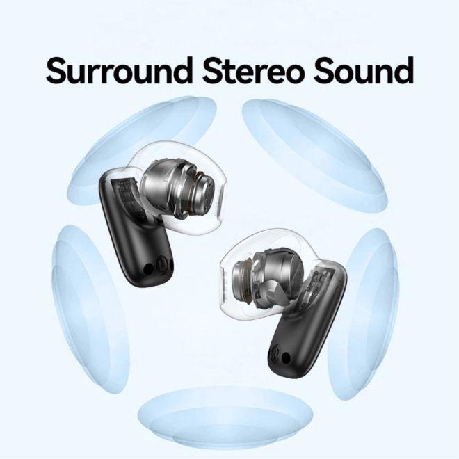 Actual product image Usams Słuchawki Bluetooth 5.3 TWS ID Series bezprzewodowe czarny/black BHUID01 (ID25) (5 h, Wireless)
