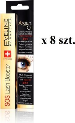 Eveline Set Lash Booster Sauce With Argan Oil 5In1 Eyelash Serum 8X10Ml (10 ml)