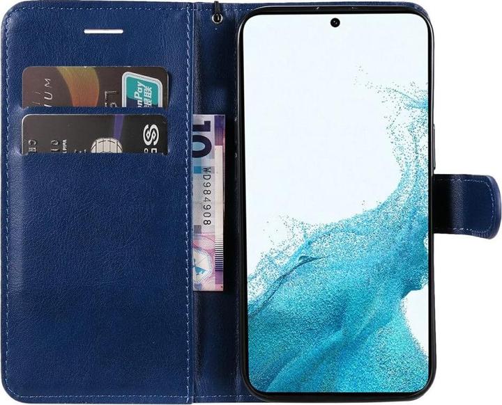 Produktbild Cover-Discount Galaxy A54 - Leder Etui Hülle blau (Samsung Galaxy A54 5G)
