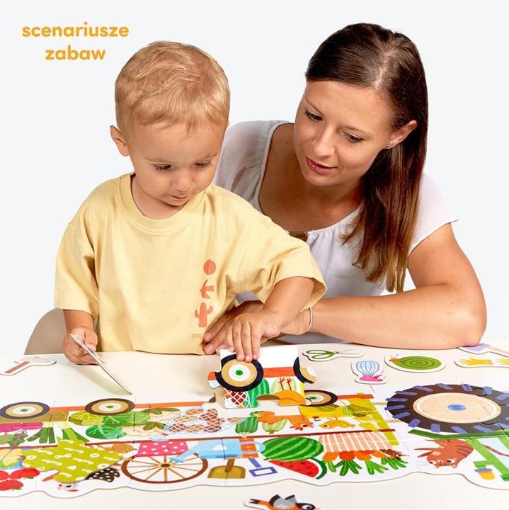 Actual product image Czuczu Moto-Puzzle - Tractor (24 pieces)