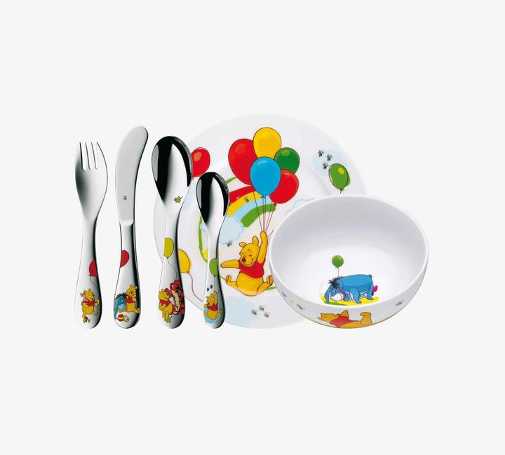Produktbild WMF Kindergeschirr Kinderbesteck 6tlg Winnie Pooh Edelstahl poliert spülmaschinengeeignet