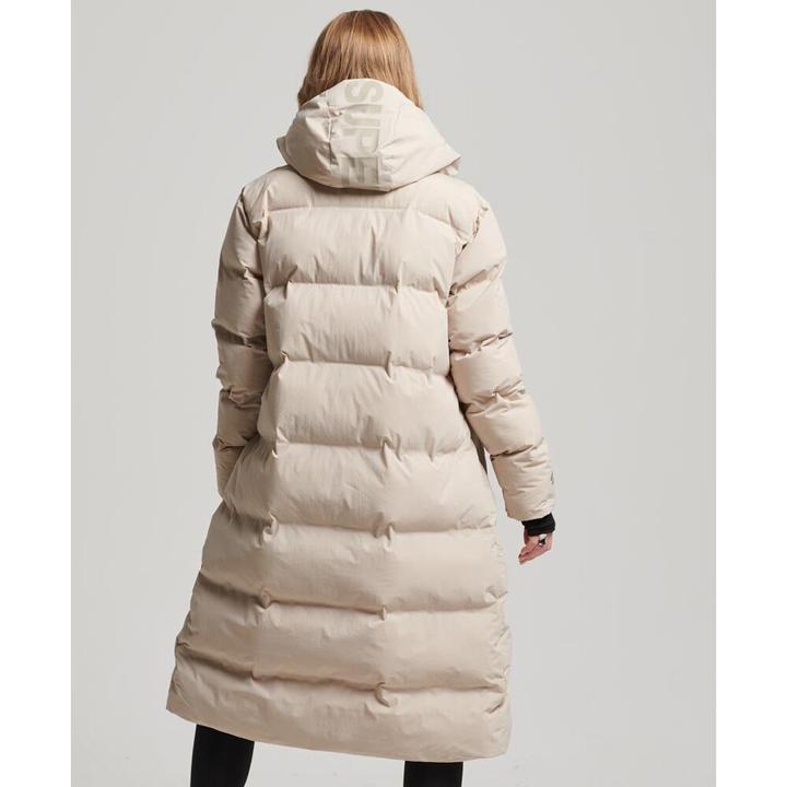 Actual product image Superdry Women's long hooded down jacket (M)