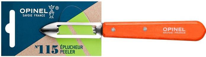 Actual product image Opinel 001931 Paring knife No. 115 orange-coloured beech wood handle