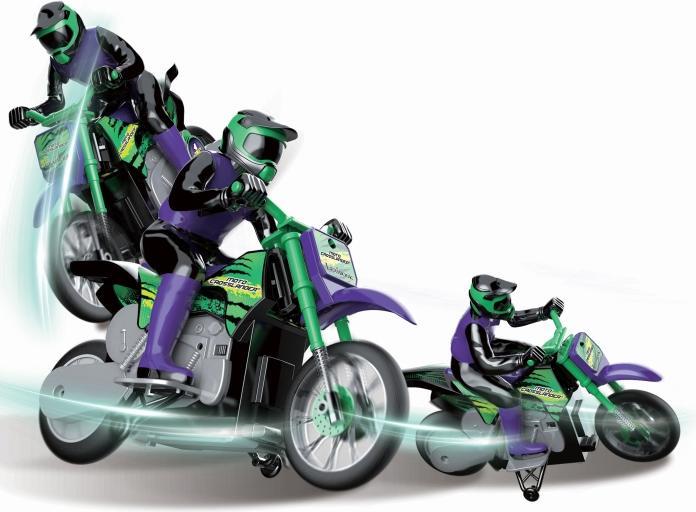 Immagine prodotto Lexibook CROSSLANDER Moto telecomandata, 2.4Ghz, per acrobazie estreme, con effetti luminosi