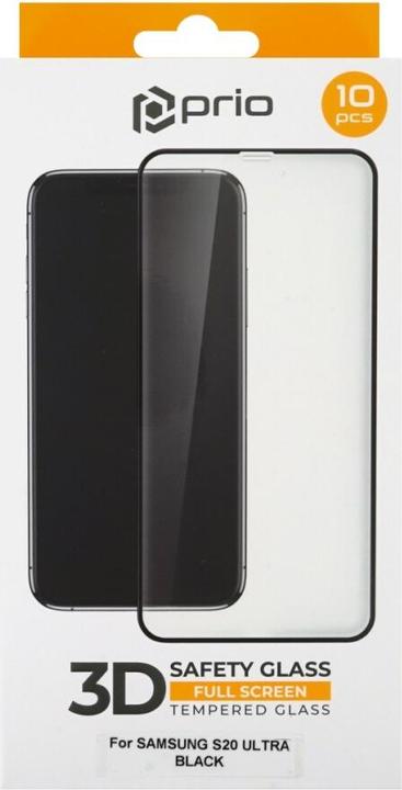 Immagine prodotto prio 10x 3D screen protector in vetro per Samsung S20 Ultra nero (10 Pezzo/i, Samsung Galaxy S20 Ultra 5G, Samsung Galaxy S20 Ultra)