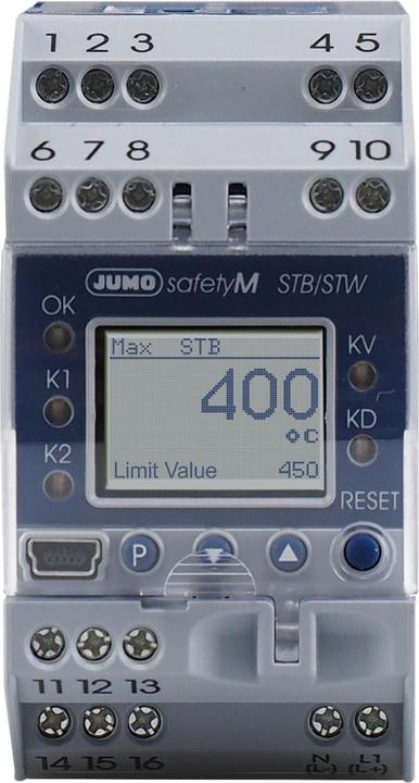 Produktbild Jumo safetyM STB/STW Sicherheitstemperaturbegrenzer, Sicherheitstemperaturwächter nach DIN EN 14597