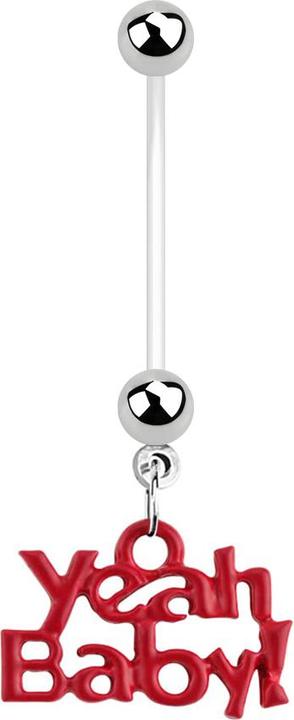 Immagine prodotto Star Piercing Banane Schwangerschaft mit Yeah Baby (senza ottone, Acrilico, Bioflex, Acciaio chirurgico 316L)