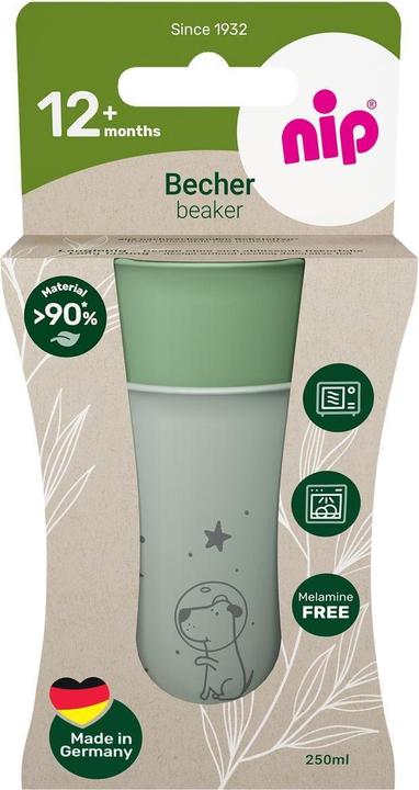 Produktbild NIP Kindertassen & Kinderbecher Trinkbecher 2er Pack eat green - Blau