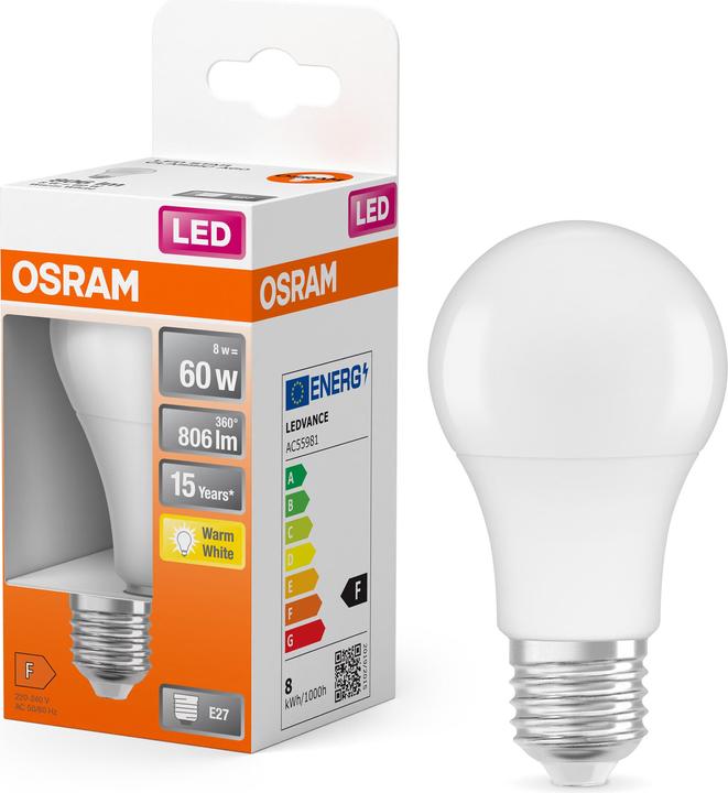 Actual product image Osram Star LED (E27, 8.50 W, 806 lm, 1 x, F)