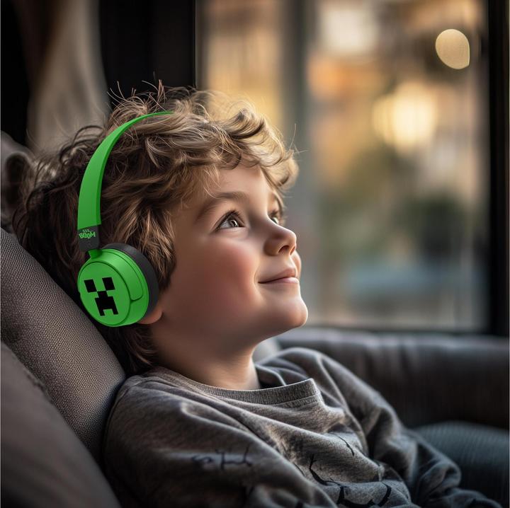 Produktbild NoName Bluetooth Headset w/Perental Control - Minecraft Green