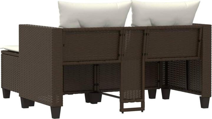 Actual product image VidaXL Garden sofa 2-seater with stools