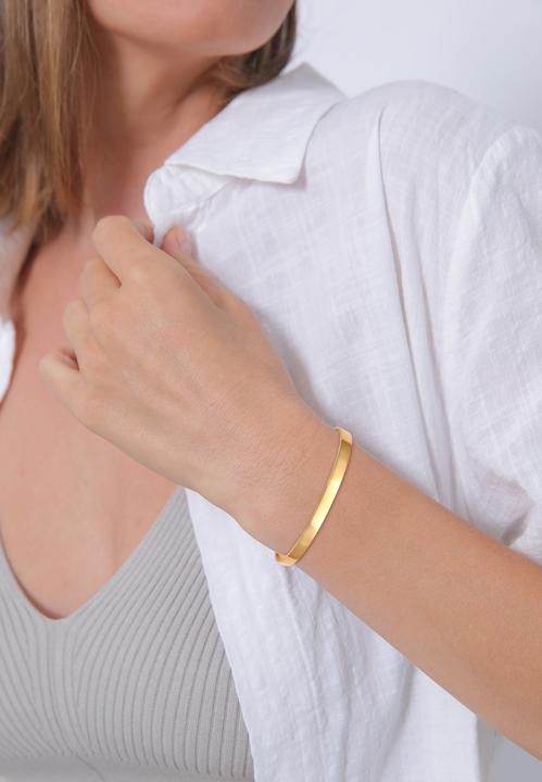 Immagine prodotto Elli Basic Armreif Offen Verstellbar (16 cm, Argento)