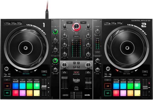 Produktbild Hercules Inpulse 500 DJ Controller mit DJ45 Kopfhörer