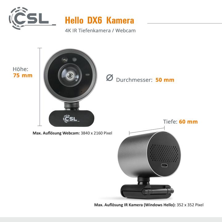 Immagine prodotto CSL Ciao DX6 WebCam (8.30 Mpx)