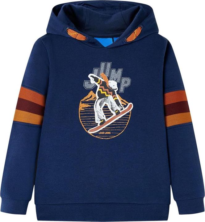 VidaXL Kinder-Kapuzenpullover Marineblau 104,Material: 92 (104)
