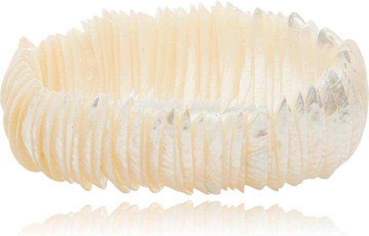 Leyda Mother of pearl bracelet (Coloured stone)