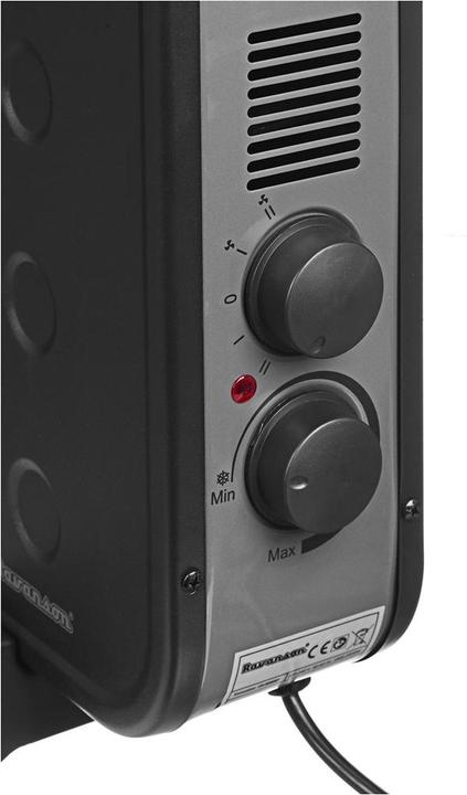 Actual product image Ravanson CH-9000BT, Wall, Corridor, Black, Buttons, Rotary control, 2000 W, 750 W, 600 mm (2000 W)