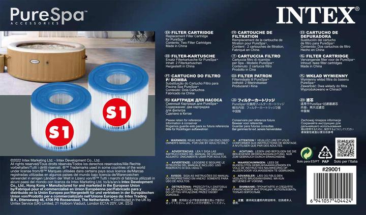 Produktbild Intex Ersatzkartusche S1