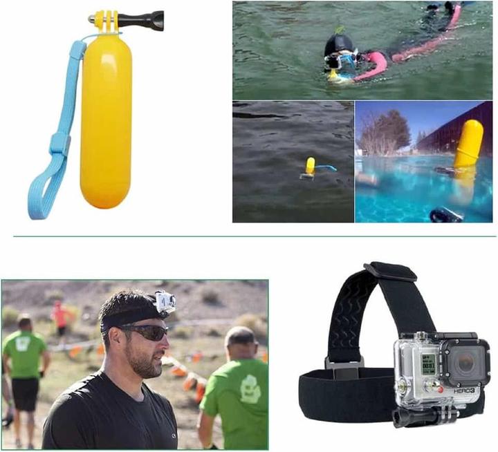 Produktbild Ueli Express GoPro Zubehör Kit 10 in 1 (Hero 13 Black, Hero 12 Black, Hero 11 Black, Hero 10 Black, Hero 9 Black, Hero 8 Black, Hero 7 Black, Hero 6 Black, Hero 5 Black)