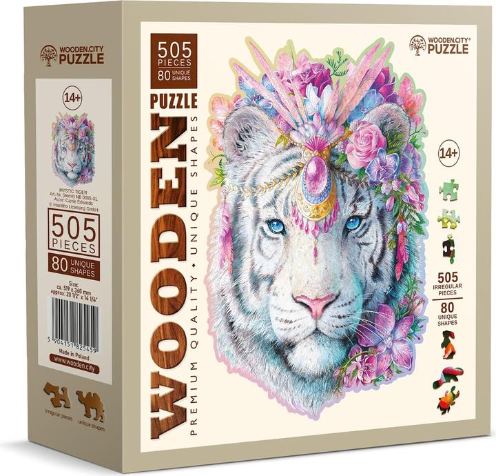 WoodenCity Puzzle Holz XL Mystic Tiger (505 Teile)