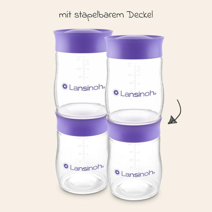 Produktbild Lansinoh Stillzubehör Muttermilchflaschen 4er Pack je 160ml