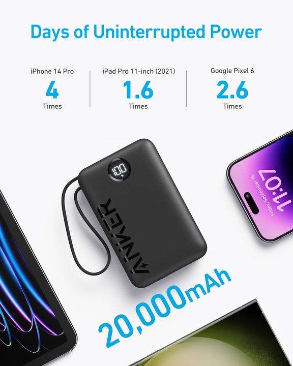Produktbild Anker 335 PowerCore (20000 mAh, 22.50 W, 74 Wh)