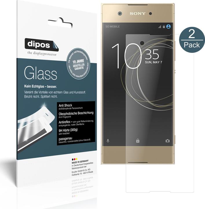 Actual product image Dipos Screen Protector Anti-Shock (2 Piece, Sony Xperia XA1)