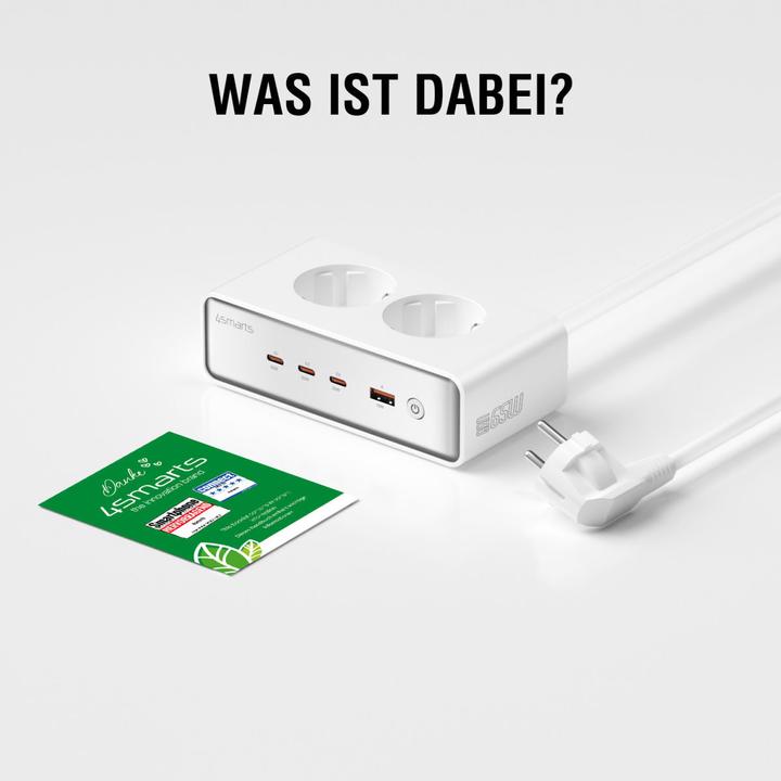 Immagine prodotto 4smarts Caricabatterie da tavolo GaN (65 W)