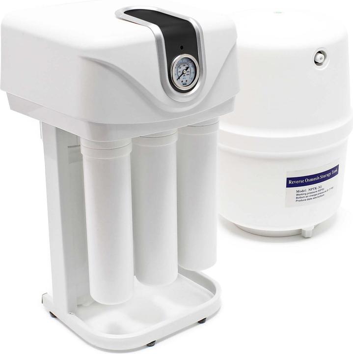 Naturewater 5-stages reverse osmosis 180l/day NW-RO50-C01 with pump, frame, gauge, dust proof case
