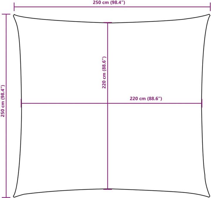 Image du produit VidaXL Voile d'ombrage (250 x 250 cm)