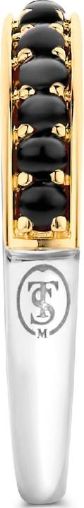 Image du produit Ti Sento Milano Bague Onyx bicolore dorée à l'or jaune 12123BO (56, Argent 925)