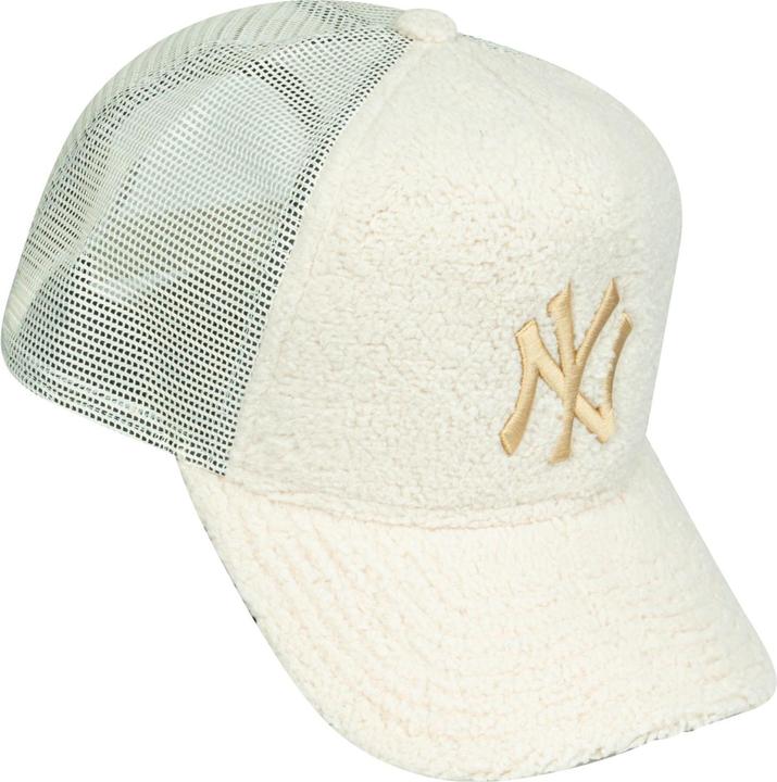 Produktbild New Era A-Frame Trucker Sherpa Cap - Borg Ny Yankees Beige (One Size)