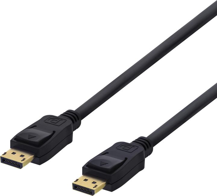 Actual product image Deltaco DisplayPort cable 4K UHD, 21.6 GB (5 m, DisplayPort)