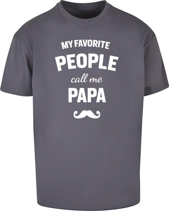 Actual product image Merchcode Fathers Day - My Favourite People Call Me Papa Heavy Oversize Tee - 112963 (3XL)