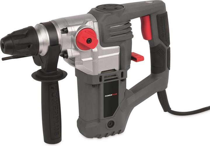Produktbild Powerplus POWE10060 Bohrhammer - 900W - 4J - SDS-Plus - Inkl. Aufbewahrungskoffer und 7 Zubehörteile (Netzbetrieb)