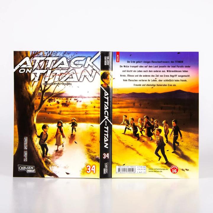Produktbild Attack on Titan 34 (Deutsch, Hajime Isayama, 2022)