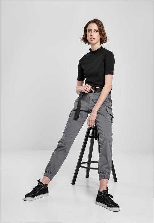 Actual product image Urban Classics Ladies High Waist Cargo Pants (30)