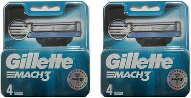 Actual product image Gillette Mach3 razor blades (4 x)