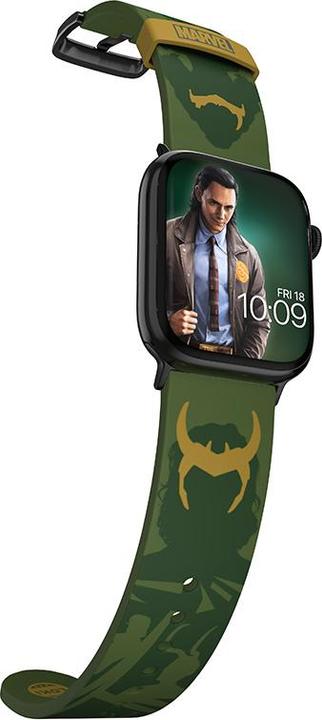 Image du produit Moby Fox MARVEL - Armband für Apple Watch 38/40/41/42/44/45/49 mm (Trickster Loki) (Silicone)
