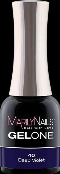 Immagine prodotto Marily Nails GELONE - 40 Viola intenso (40 Viola intenso, Smalto per unghie effetto gel)