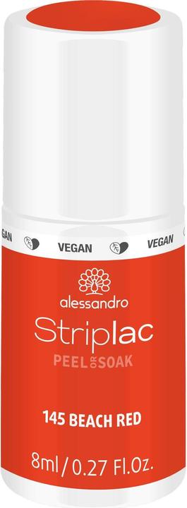 Striplac Peel or Soak (145 Beach Red, UV-Gel Lack)