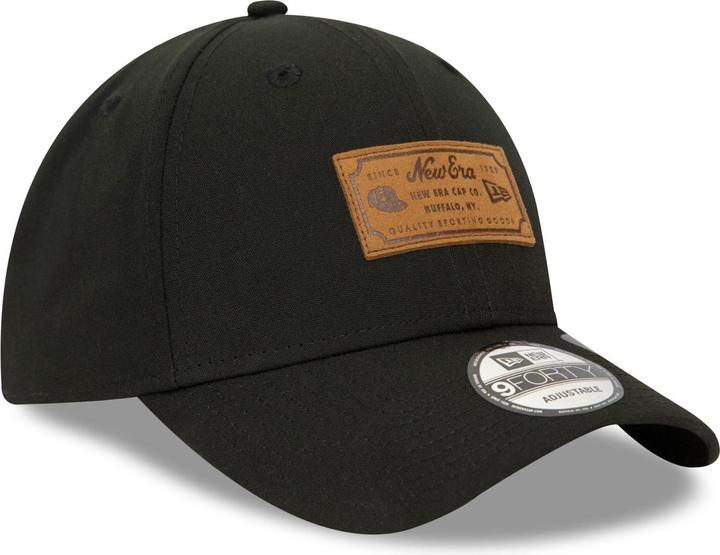 Actual product image New Era 9Forty Adjustable Cap - Heritage Brand Patch Black