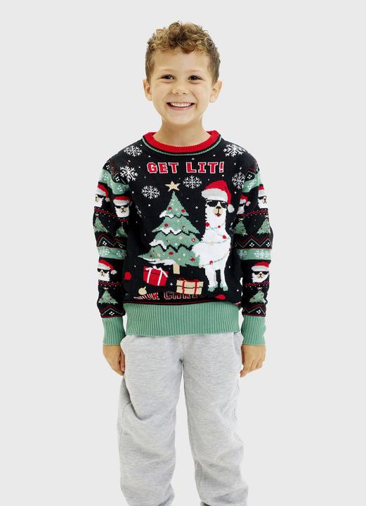 Actual product image Christmas Sweats Get Lit For Christmas (80, 86, 92)