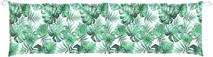 Produktbild VidaXL Gartenbank-Auflage Blattmuster 180X50X7 Cm Oxford-Gewebe Schwarze Eiche (180 x 50 x 7 cm)