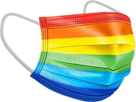 Actual product image Novidarte OP mask rainbow/rainbow (50 x)