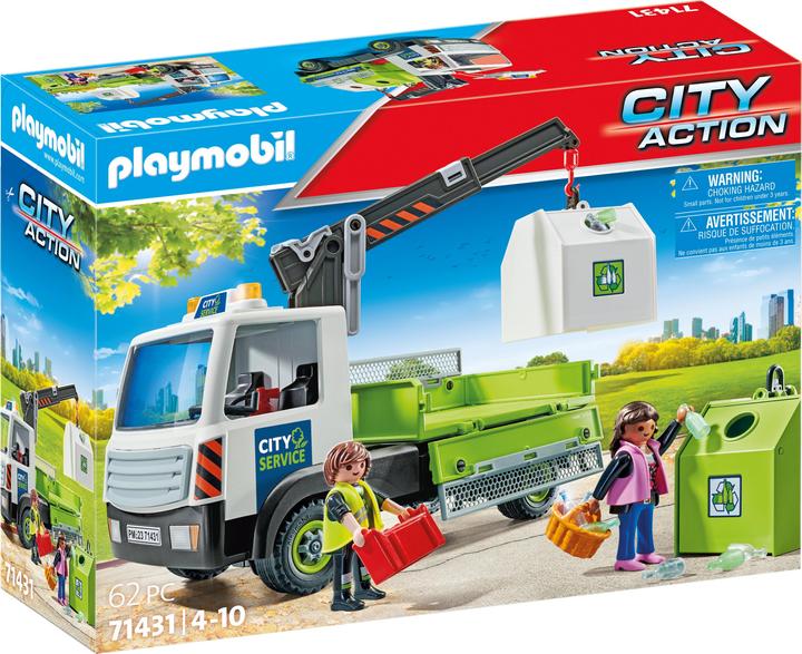 Playmobil 71431 Waste glass truck with container (71431, Playmobil City Action)