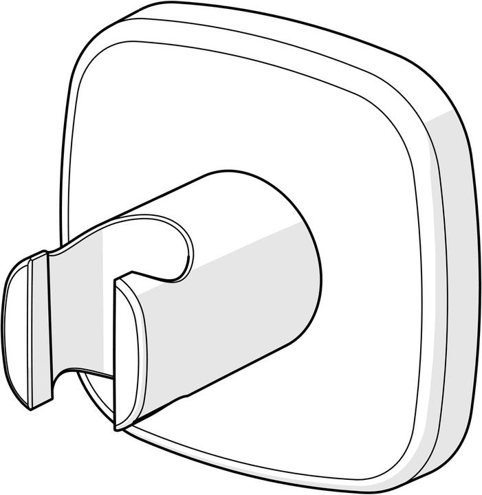 Actual product image Hansa HANSALIVING shower holder, soft edge, chrome