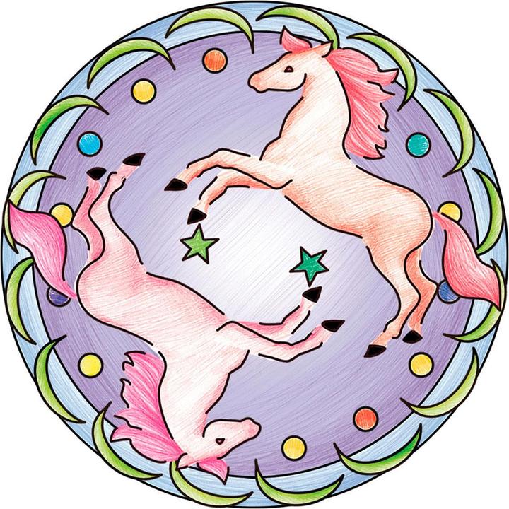 Actual product image Ravensburger Mini Mandala Horses